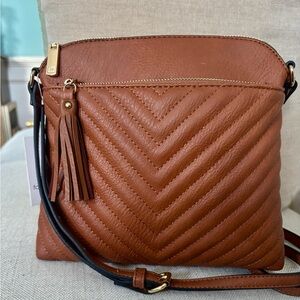 CHEVRON CROSSBODY BAG